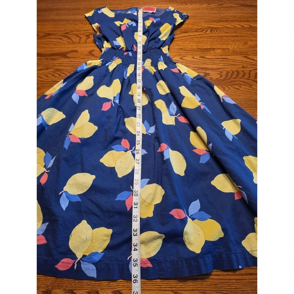 Kate Spade New York Lemon Zest Blaire Dress Womens Size US 0 Navy Blue MSRP $229